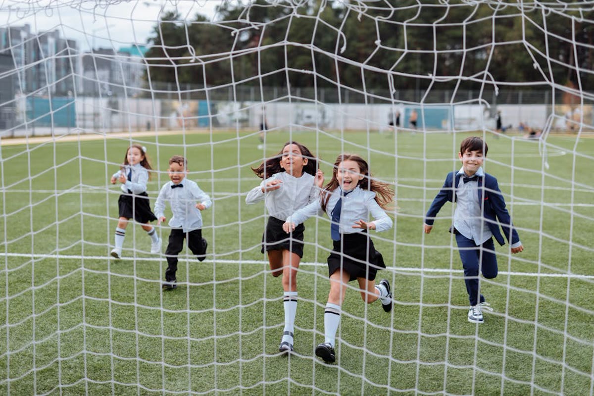 Athletics and student life help a family imagine their child at the school.