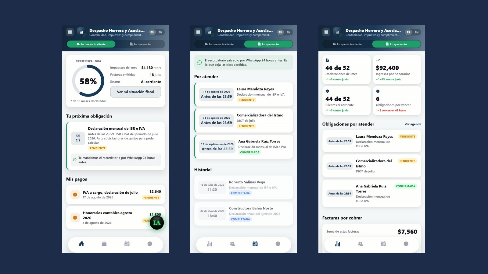 Todo tu despacho contable en una app: control total para tus clientes, tu equipo y tus obligaciones