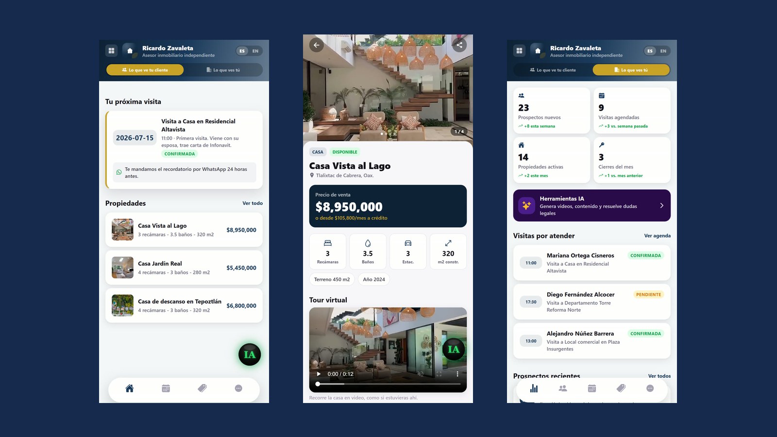 Todo tu negocio inmobiliario en una app: control total para tus clientes, tus propiedades y tus cierres