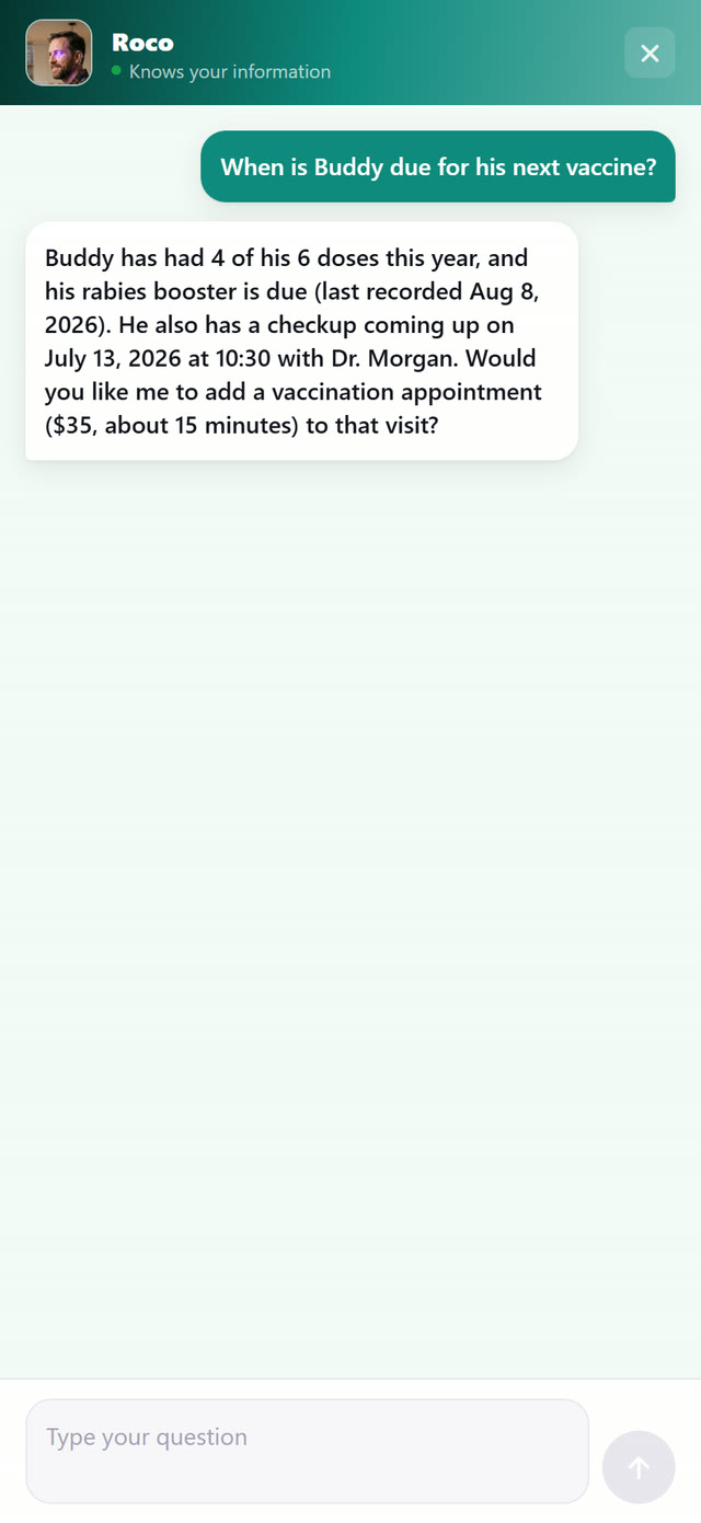 Personalized answers: it guides, prioritizes and tells them when to come in.