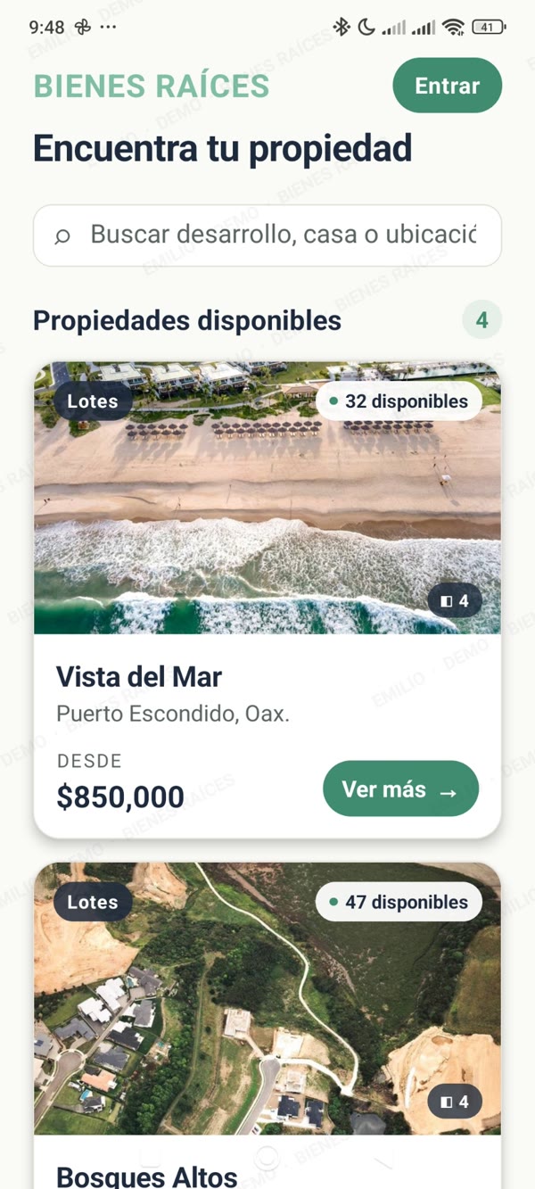 Custom app for Developers and brokerages